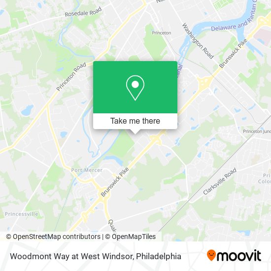 Woodmont Way at West Windsor map