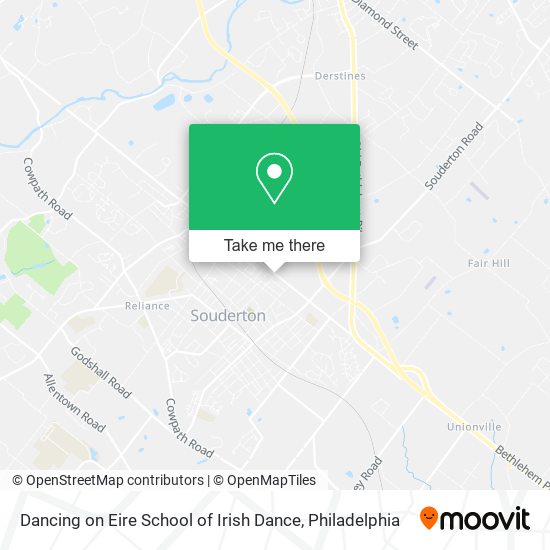 Dancing on Eire School of Irish Dance map