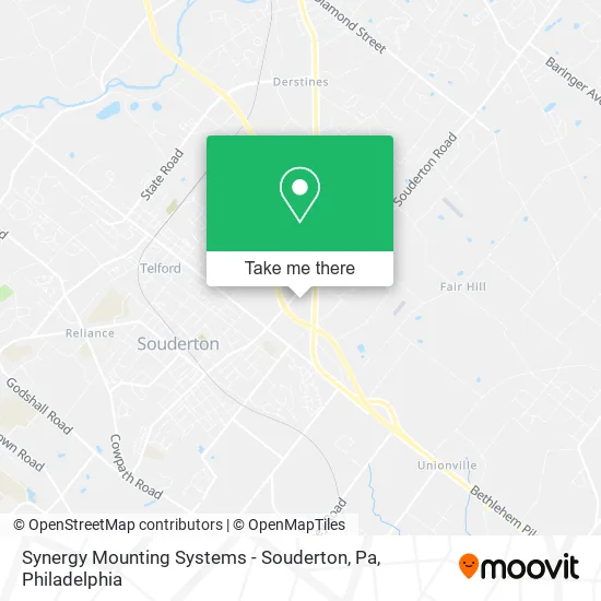 Synergy Mounting Systems - Souderton, Pa map