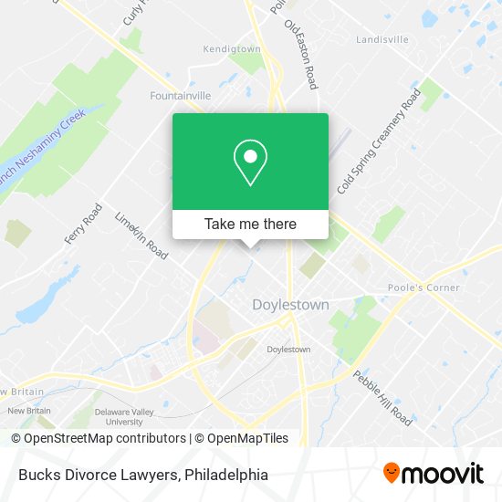 Bucks Divorce Lawyers map