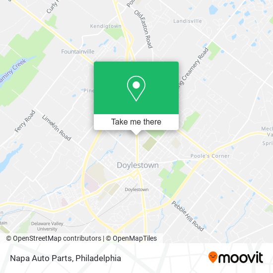 Mapa de Napa Auto Parts