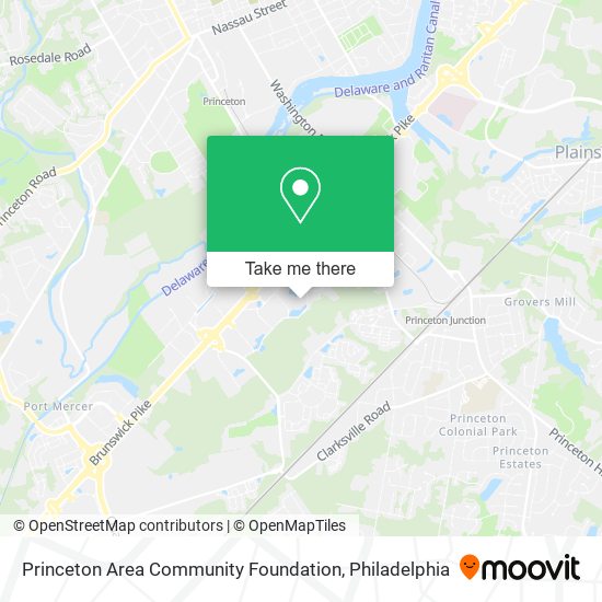 Princeton Area Community Foundation map