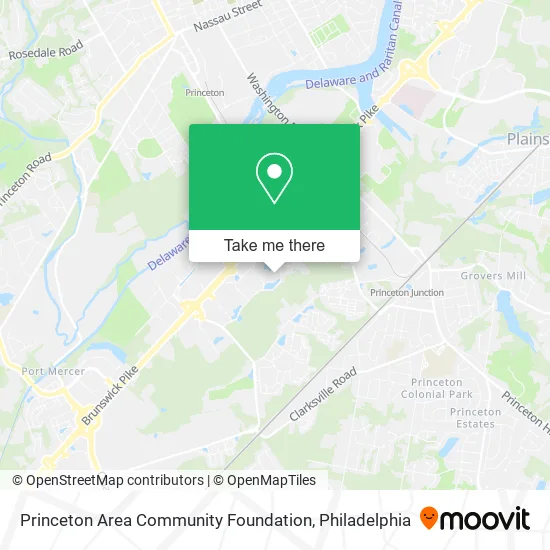Princeton Area Community Foundation map