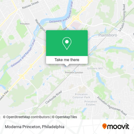 Mapa de Moderna Princeton