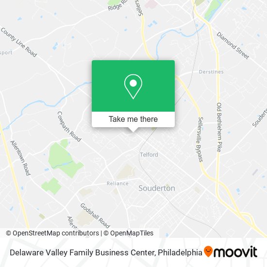 Mapa de Delaware Valley Family Business Center