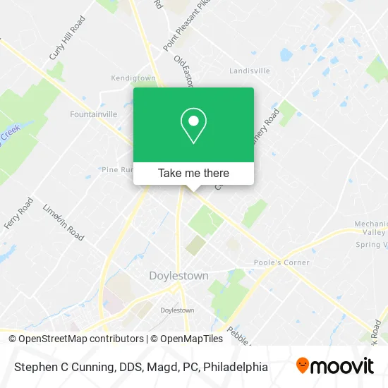 Stephen C Cunning, DDS, Magd, PC map