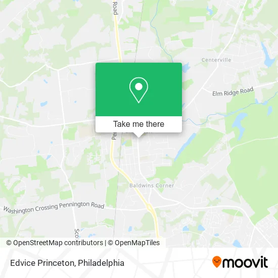 Edvice Princeton map