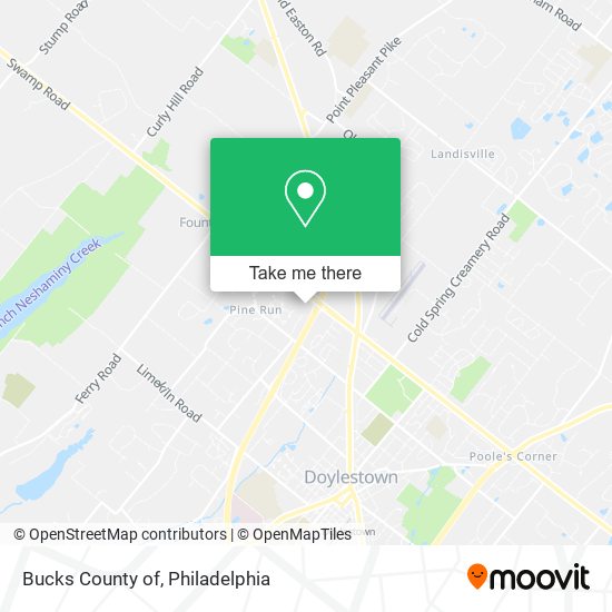 Bucks County of map