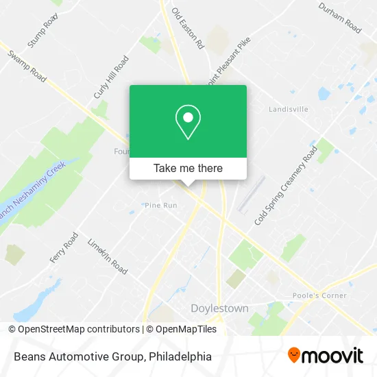 Beans Automotive Group map