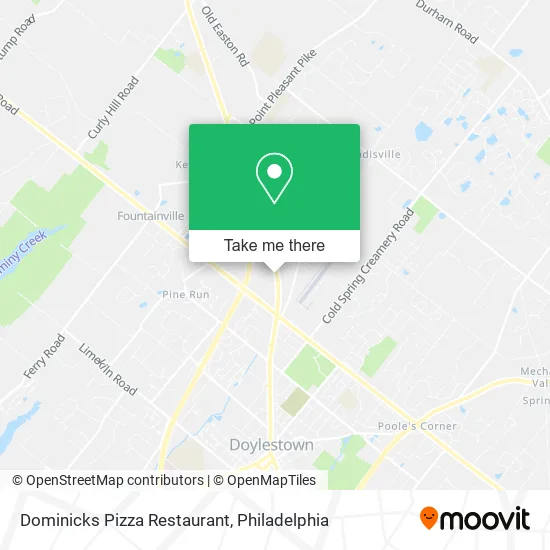 Dominicks Pizza Restaurant map