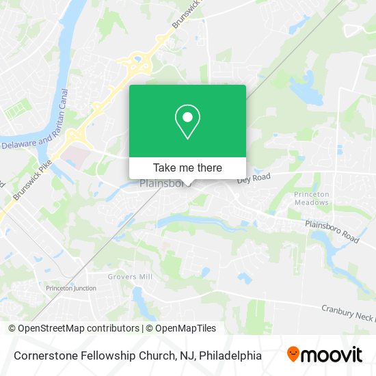 Mapa de Cornerstone Fellowship Church, NJ