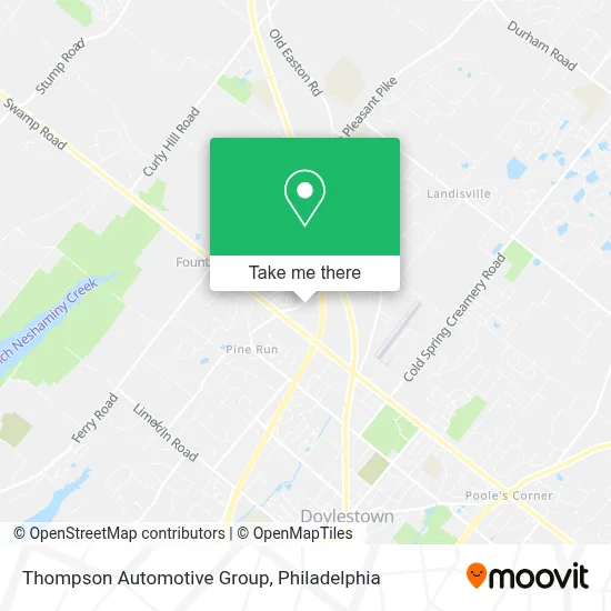 Thompson Automotive Group map