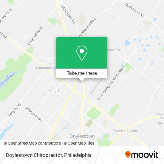 Doylestown Chiropractor map