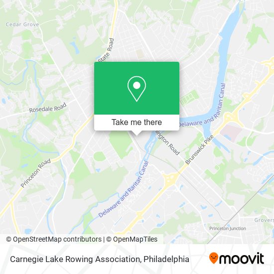 Carnegie Lake Rowing Association map