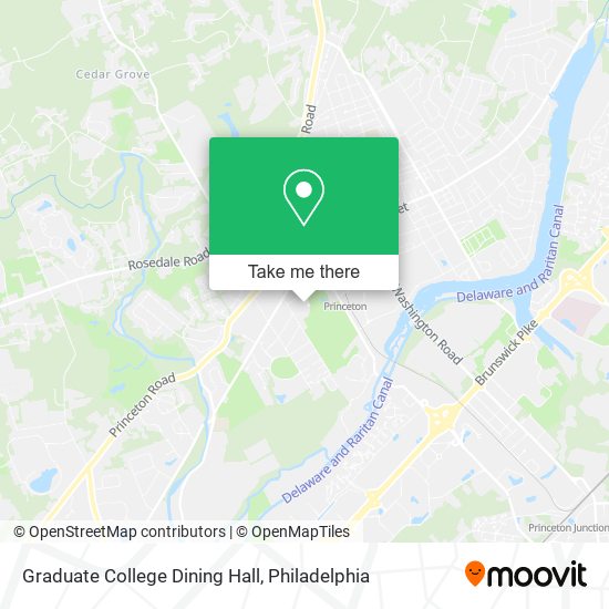 Graduate College Dining Hall map