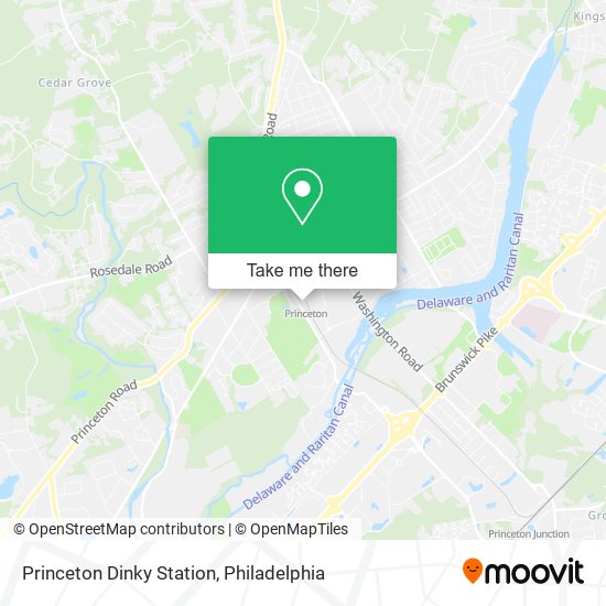 Mapa de Princeton Dinky Station