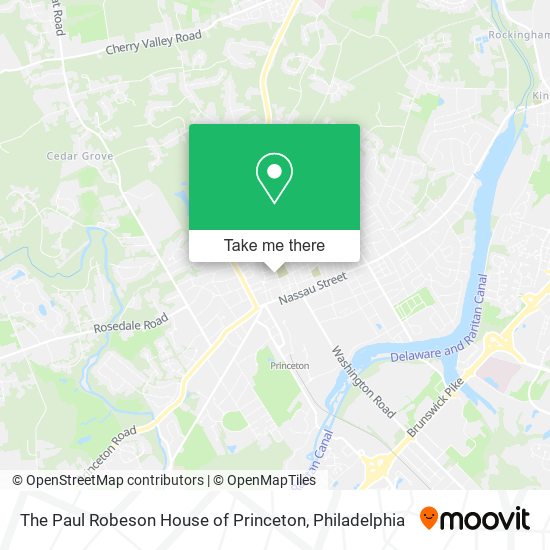 Mapa de The Paul Robeson House of Princeton