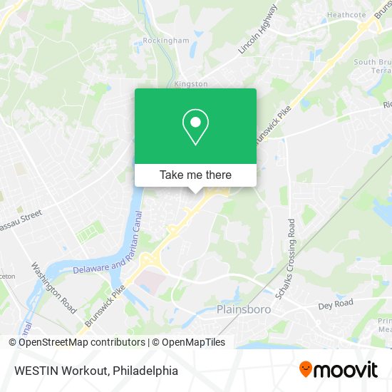 WESTIN Workout map