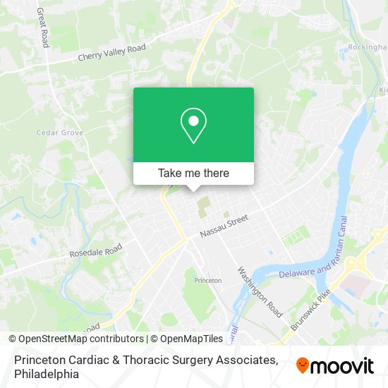 Princeton Cardiac & Thoracic Surgery Associates map