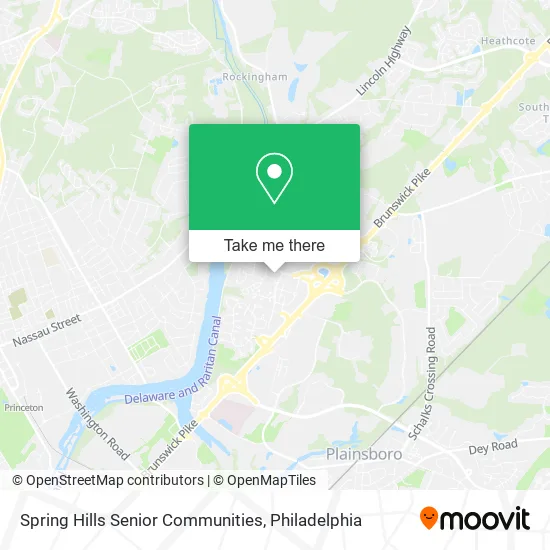 Spring Hills Senior Communities map