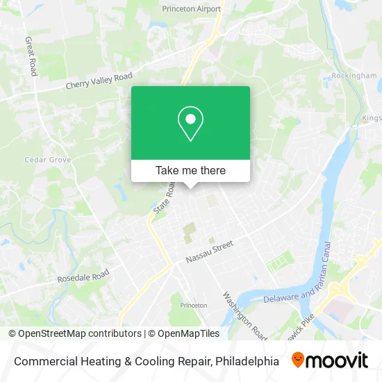Commercial Heating & Cooling Repair map