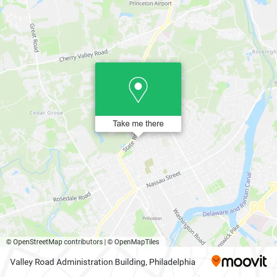Valley Road Administration Building map