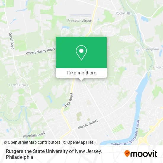Rutgers the State University of New Jersey map