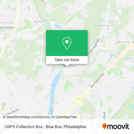 USPS Collection Box - Blue Box map