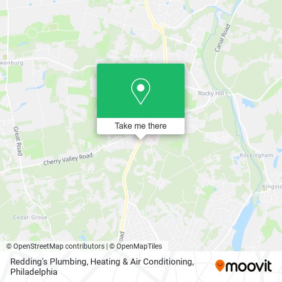 Redding's Plumbing, Heating & Air Conditioning map