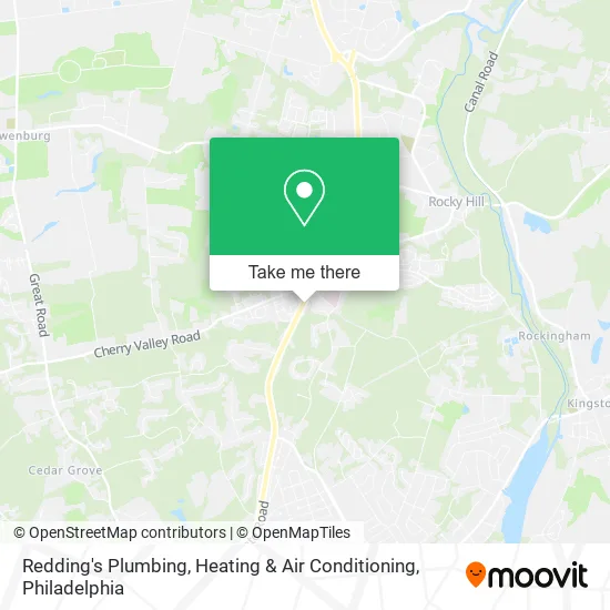 Redding's Plumbing, Heating & Air Conditioning map