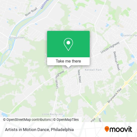 Artists in Motion Dance map
