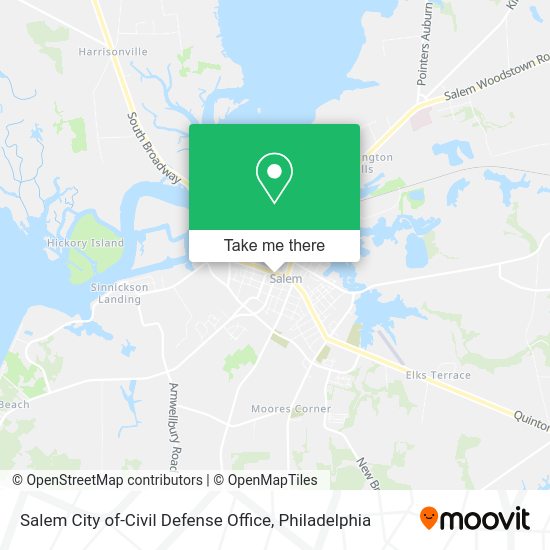 Salem City of-Civil Defense Office map