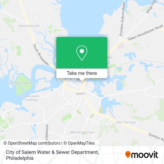 City of Salem Water & Sewer Department map