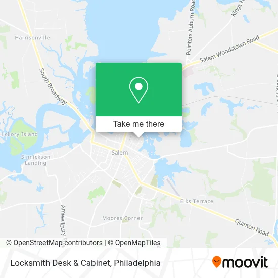 Locksmith Desk & Cabinet map