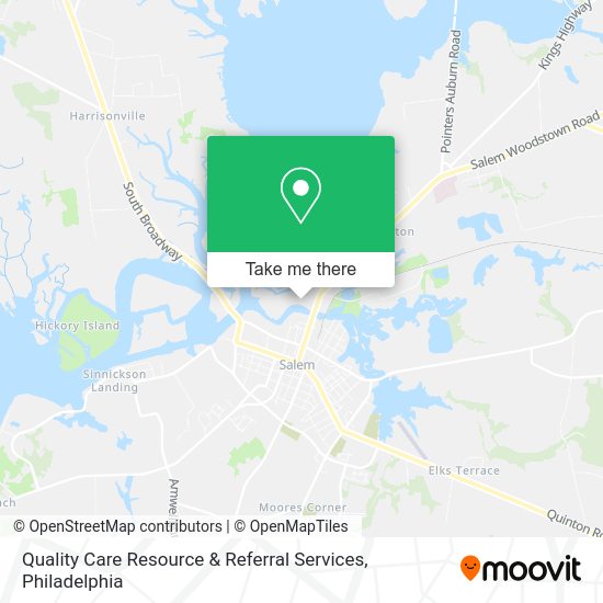 Quality Care Resource & Referral Services map