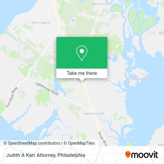 Judith A Karr Attorney map