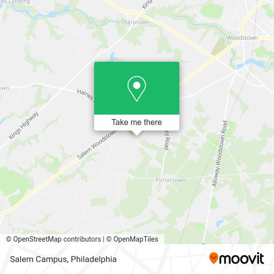 Mapa de Salem Campus