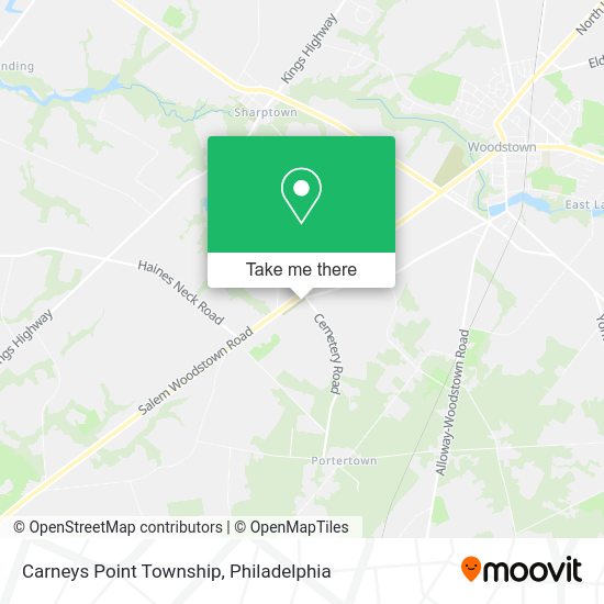 Carneys Point Township map