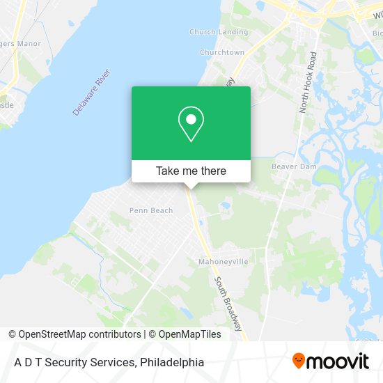 A D T Security Services map