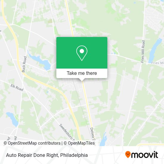 Mapa de Auto Repair Done Right