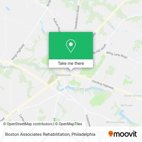 Boston Associates Rehabilitation map