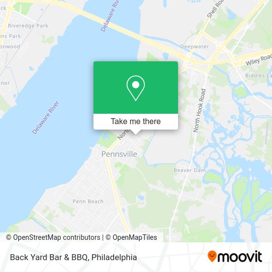 Mapa de Back Yard Bar & BBQ