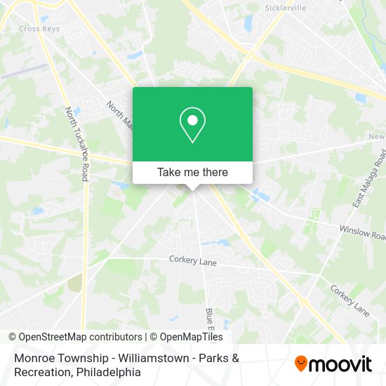 Mapa de Monroe Township - Williamstown - Parks & Recreation