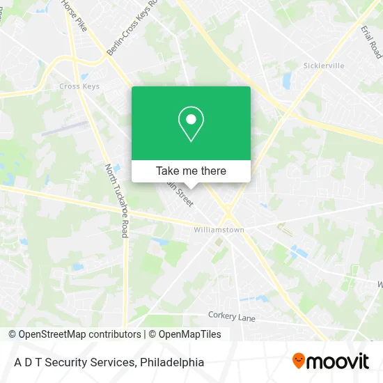 A D T Security Services map