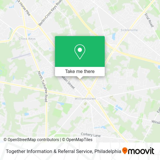 Together Information & Referral Service map