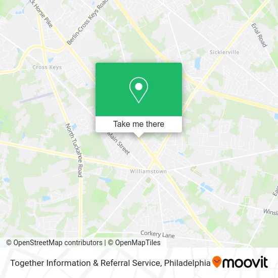 Mapa de Together Information & Referral Service