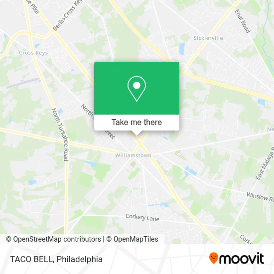 TACO BELL map