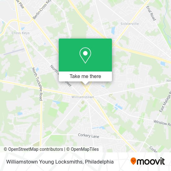 Williamstown Young Locksmiths map