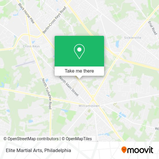 Elite Martial Arts map