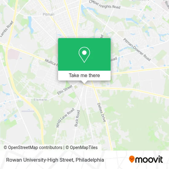Rowan University-High Street map